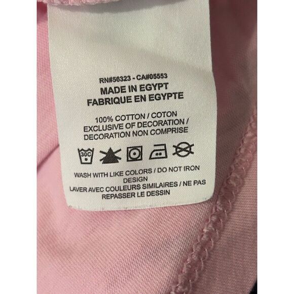 Nike Girls Medium Pink Cropped Short Sleeve T-Shirt JUST DO IT - Picture 4 of 5